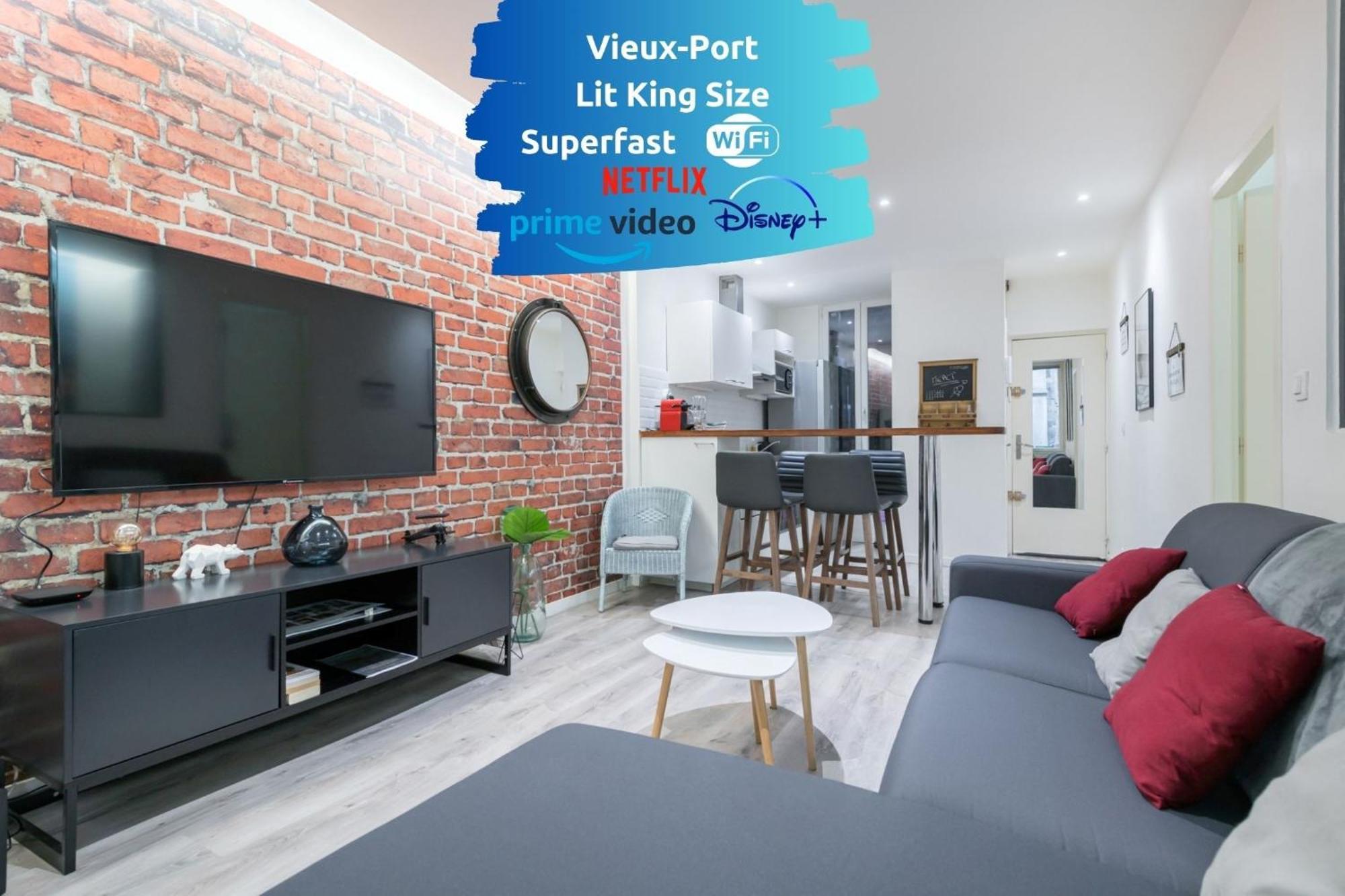 Sud Passion - Fada Vieux Port - Calme - Linge De Qualite - Lit King Size - Fibre Apartment Марсилия Екстериор снимка